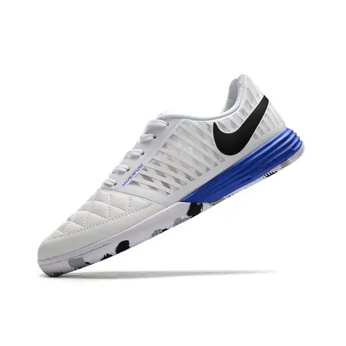 Chuteira Futsal Nike Lunar Gato II IC Branca e Azul