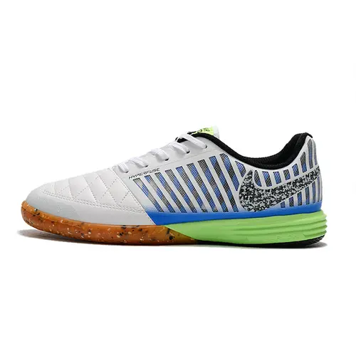 Chuteira Futsal Nike Lunar Gato II IC Branca, Azul e Verde