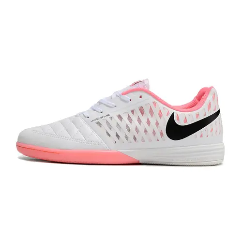 Chuteira Futsal Nike Lunar Gato II IC Branca, Rosa e Preta