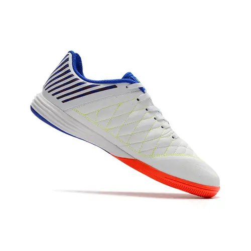 Chuteira Futsal Nike Lunar Gato II IC Branco, Azul e Laranja