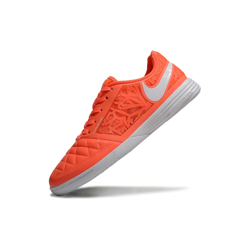 Chuteira Futsal Nike Lunar Gato II | Laranja e Branco - Farda