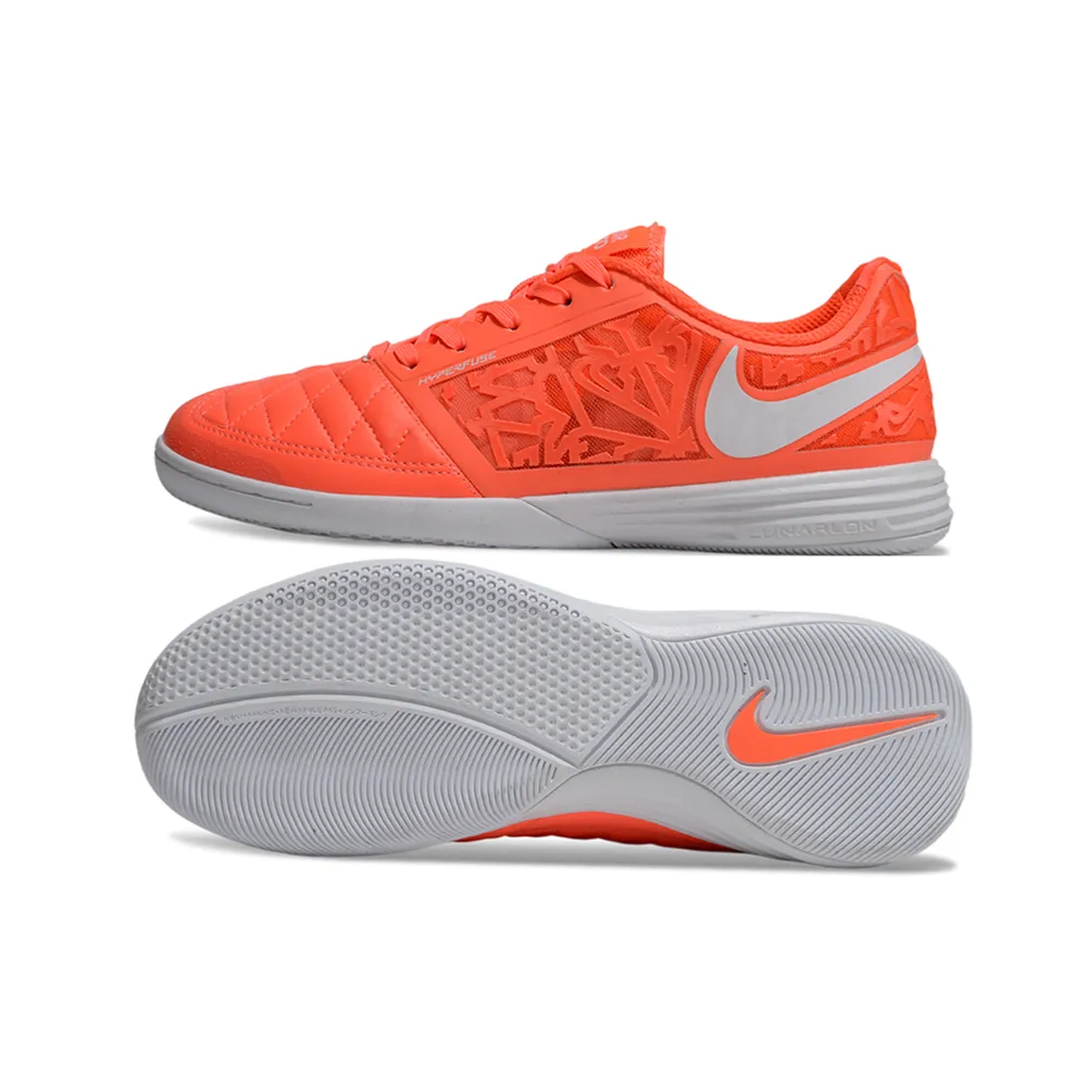 Chuteira Futsal Nike Lunar Gato II | Laranja e Branco - Farda
