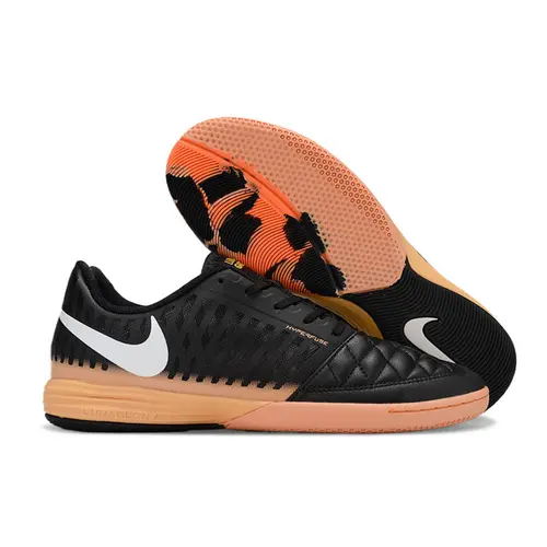 Chuteira Futsal Nike Lunar Gato II IC Preta e Laranja