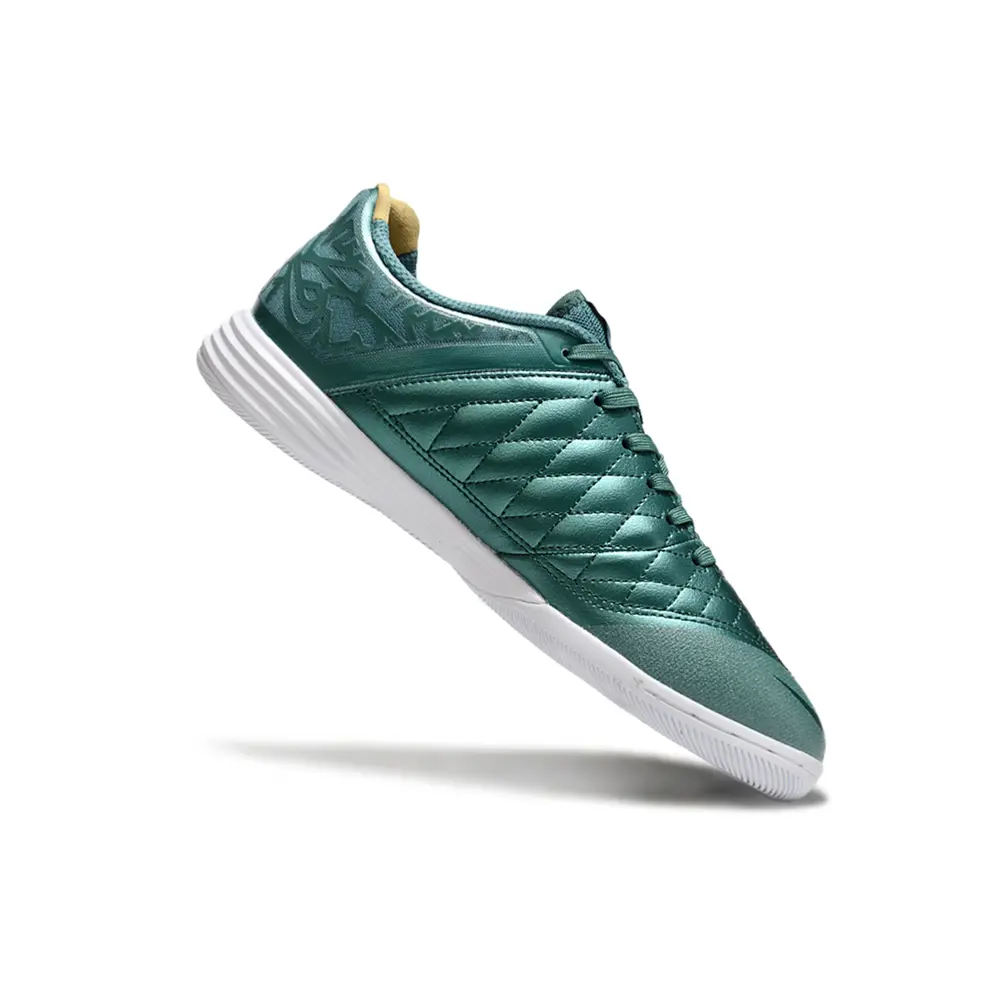 Chuteira Nike Lunar Gato II | Futsal Perfeita Verde Dourado