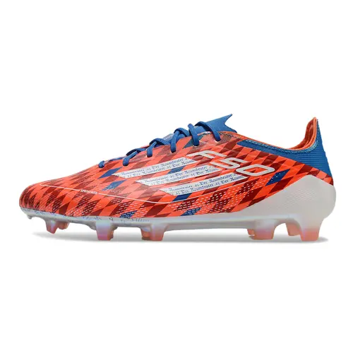 Chuteira Campo Adidas F50 FG Vermelha e Azul - Raumdeuter
