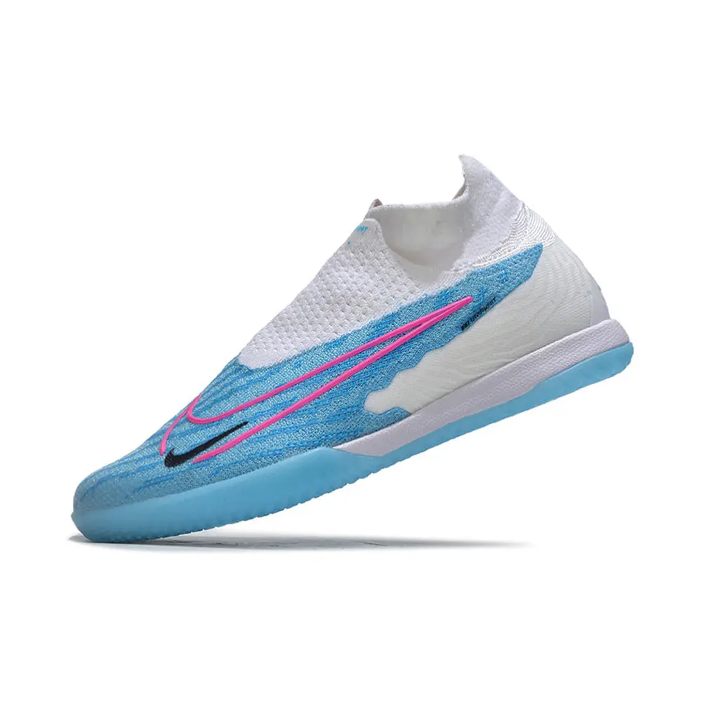 Chuteira Futsal Nike Phantom GX | Elite IC Branca e Azul
