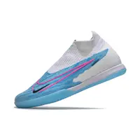 Chuteira Futsal Nike Phantom GX | Elite IC Branca e Azul - imagem 4