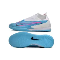 Chuteira Futsal Nike Phantom GX | Elite IC Branca e Azul - imagem 3