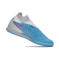 Chuteira Futsal Nike Phantom GX | Elite IC Branca e Azul - imagem 5