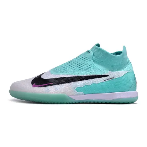 Chuteira Futsal Nike Phantom GX DF Elite IC Branca e Verde 