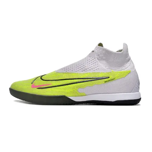 Chuteira Futsal Nike Phantom GX DF Elite IC Cinza e Verde