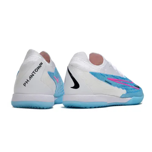 Chuteira Futsal Nike Phantom GX Elite IC Branca e Azul 