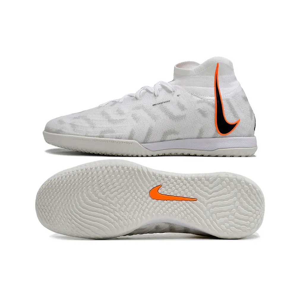 Chuteira Futsal Nike Phantom Luna Elite IC Branca Laranja