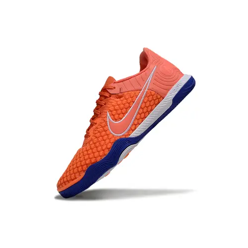 Chuteira Futsal Nike React Gato IC Laranja e Azul