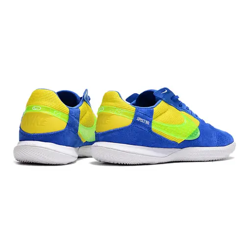 Chuteira Futsal Nike StreetGato IC Azul, Amarelo e Branco
