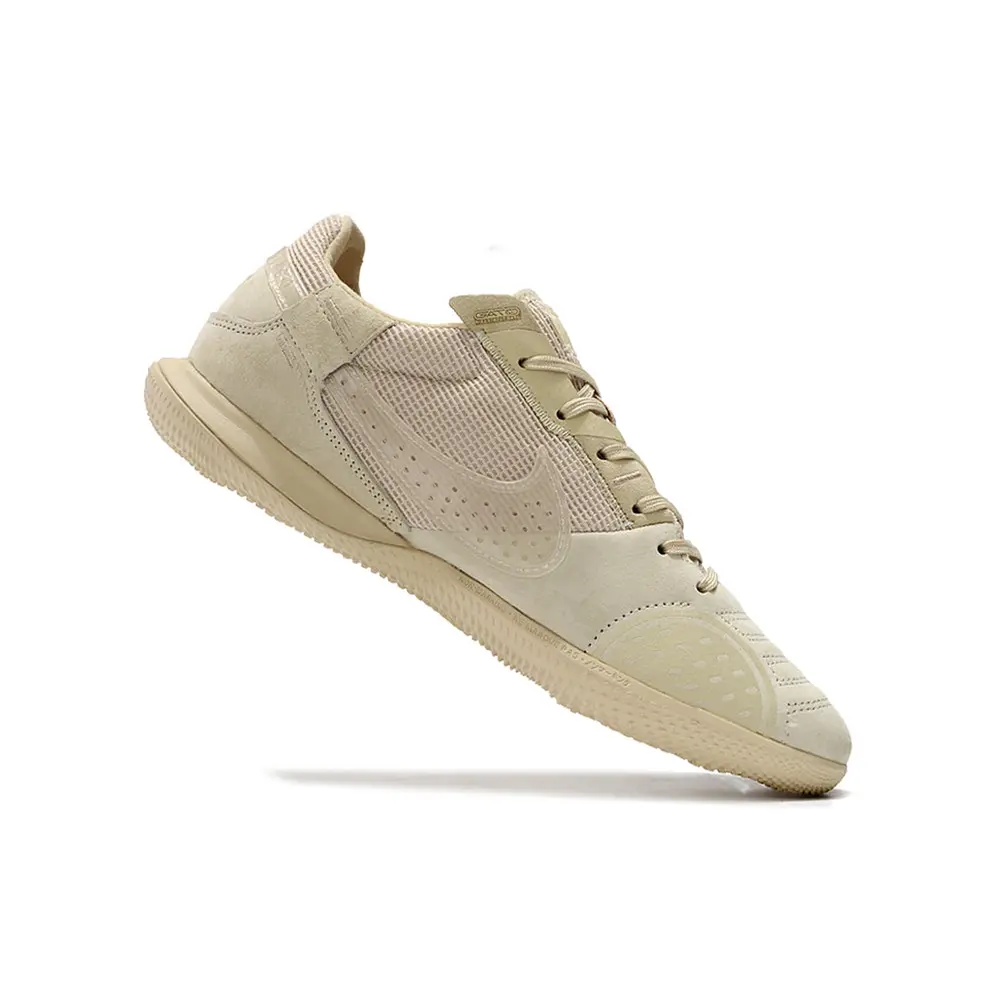 Chuteira Futsal Nike Street Gato IC Bege | Conforto e Controle