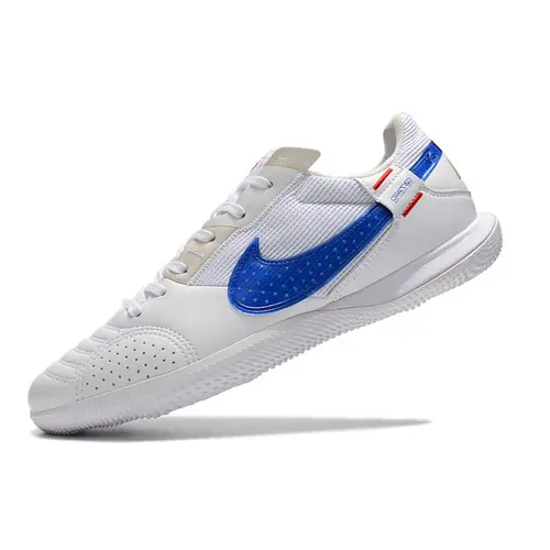 Chuteira Futsal Nike StreetGato IC Branca e Azul