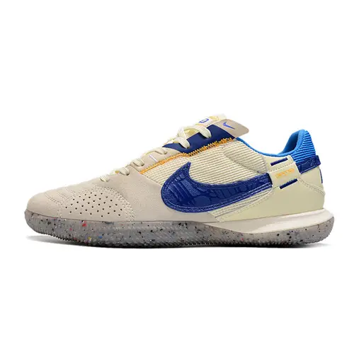 Chuteira Futsal Nike StreetGato IC Cinza, Bege e Azul