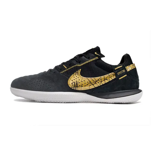 Chuteira Futsal Nike Street Gato IC Preta e Dourada