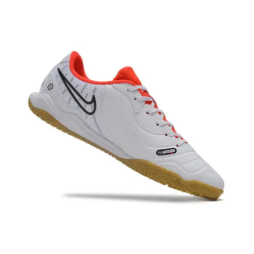Chuteira Futsal Nike Tiempo Legend 10 Academy IC Branca e Vermelha 