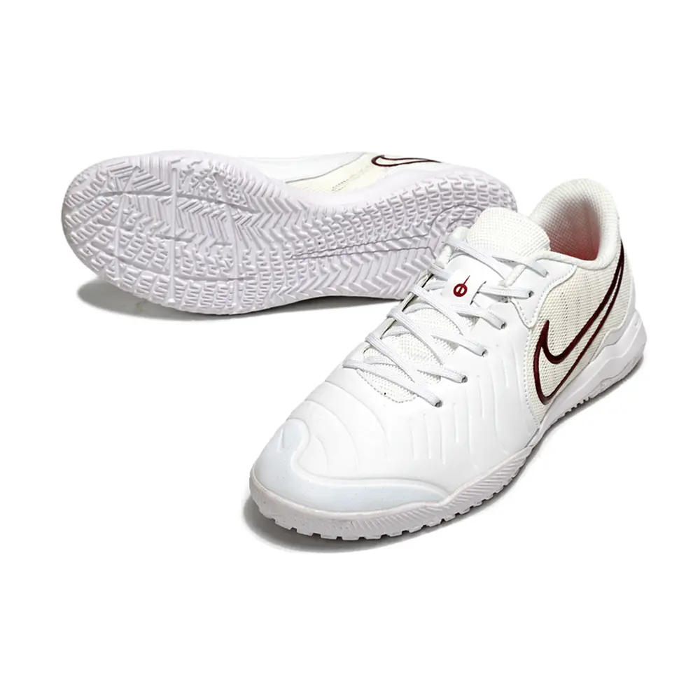 Chuteira Futsal Nike Tiempo Academy IC Branca e Vermelha