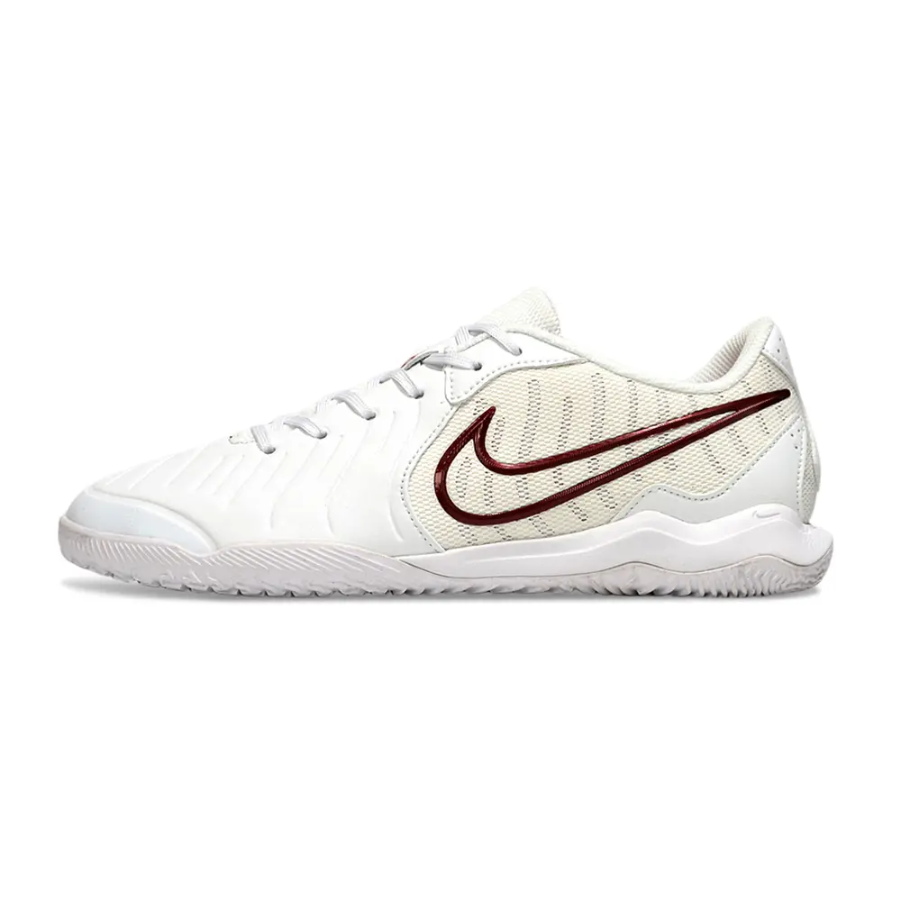 Chuteira Futsal Nike Tiempo Academy IC Branca e Vermelha