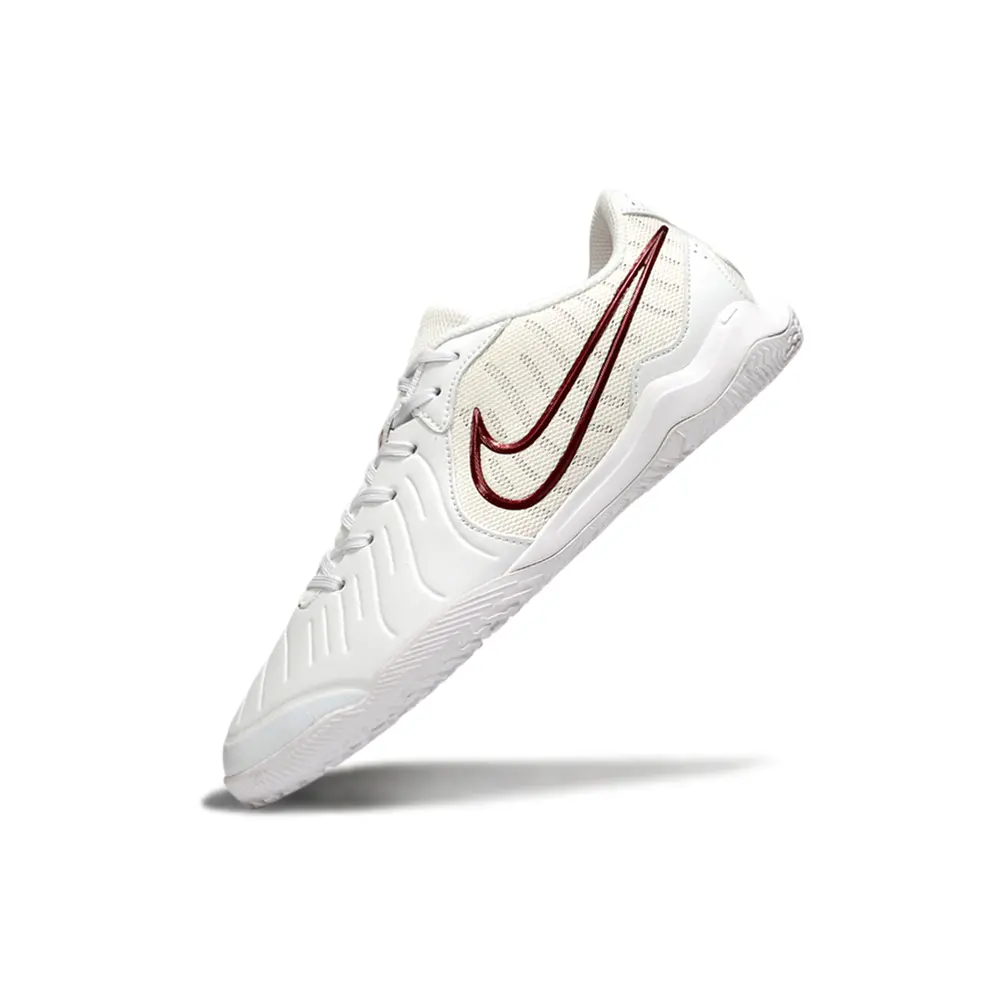 Chuteira Futsal Nike Tiempo Academy IC Branca e Vermelha