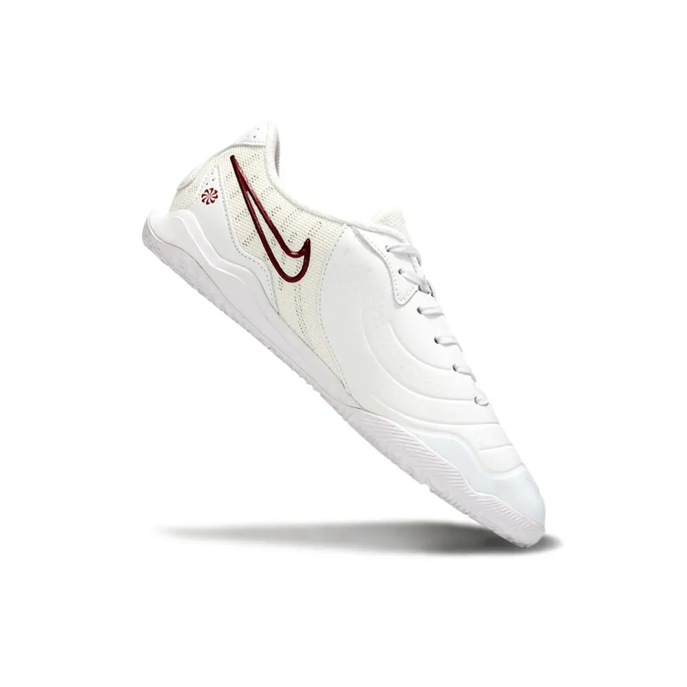 Chuteira Futsal Nike Tiempo Academy IC Branca e Vermelha