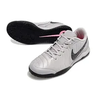 Chuteira Nike Tiempo Legend 10 IC | Prata e Preto Desempenho - imagem 3