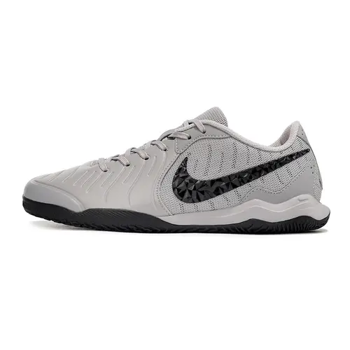 Chuteira Futsal Nike Tiempo Legend 10 Academy IC Prata e Preto 