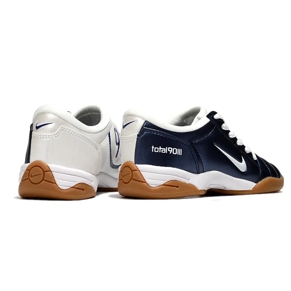 Chuteira Futsal Nike Total 90 IC Azul e Branco | Estilo Retrô