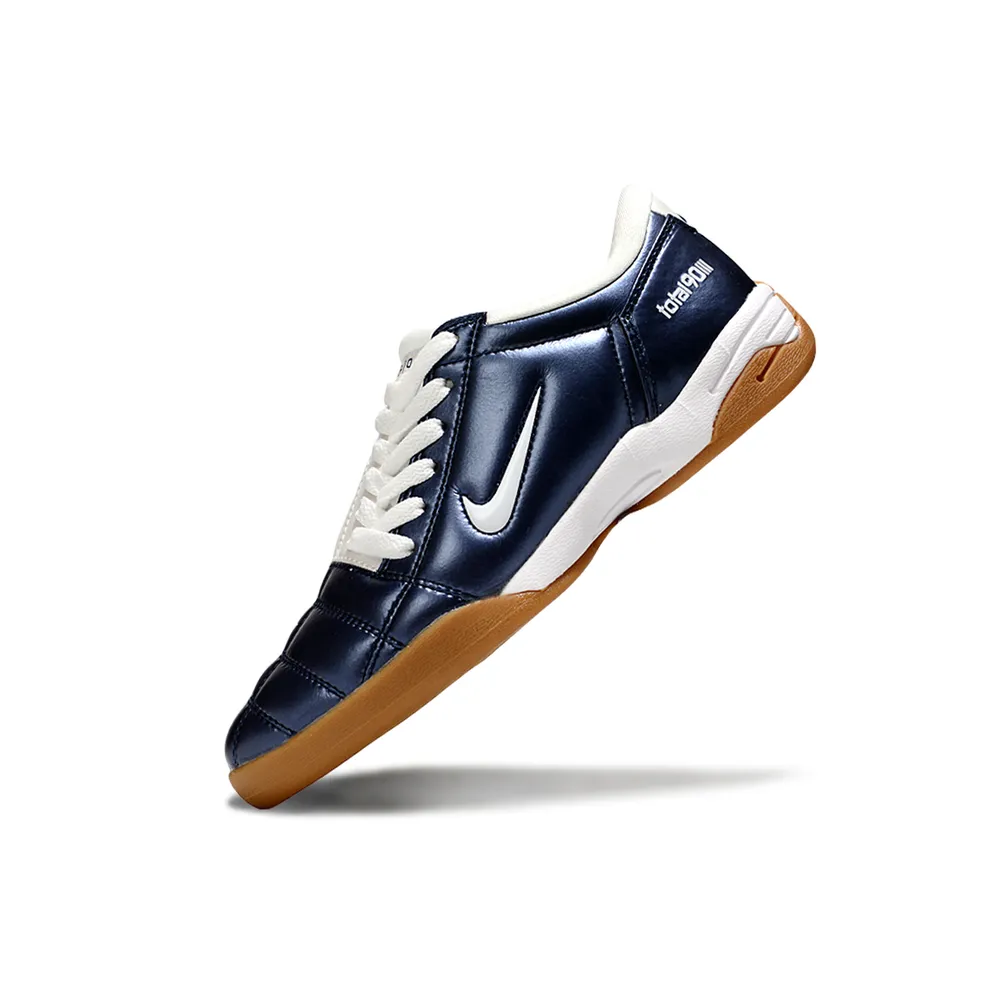 Chuteira Futsal Nike Total 90 IC Azul e Branco | Estilo Retrô
