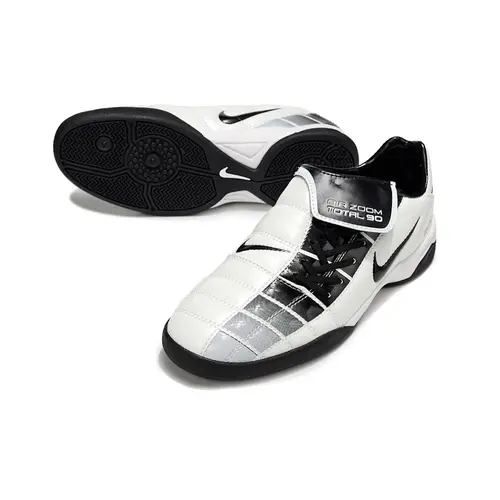 Chuteira Futsal Nike Total 90 IC Branco e Preto