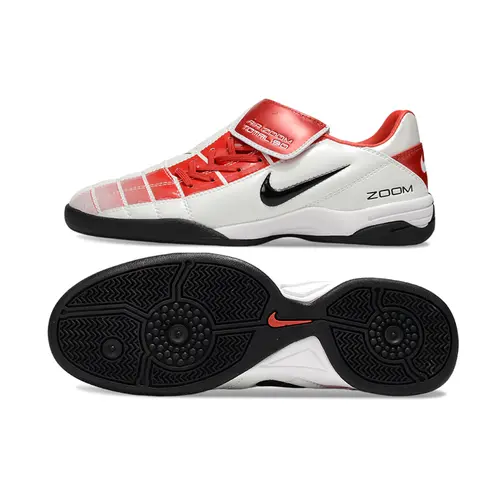 Chuteira Futsal Nike Total 90 IC Branco e Vermelho
