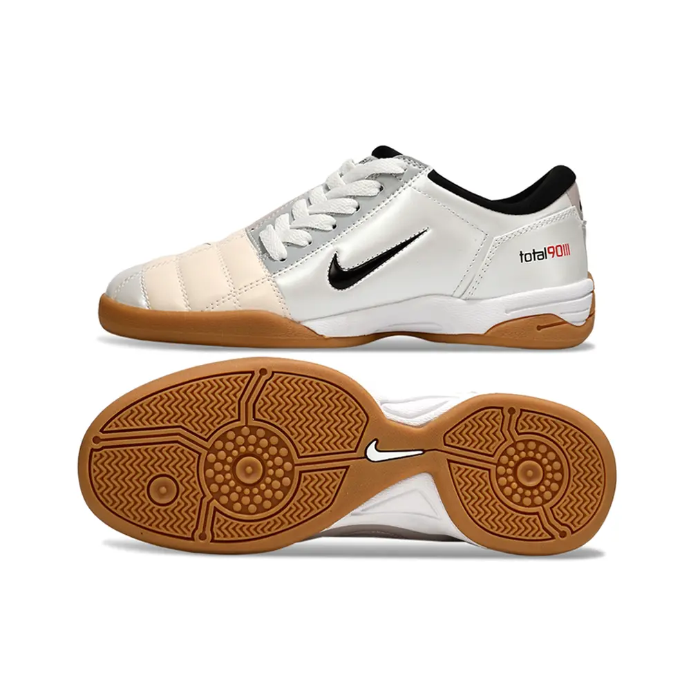 Chuteira Futsal Nike Total 90 IC Creme | performance alta