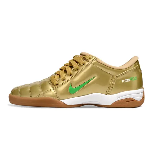 Chuteira Futsal Nike Total 90 IC Dourado e Verde