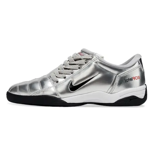 Chuteira Futsal Nike Total 90 IC Prata e Preta