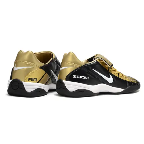 Chuteira Futsal Nike Total 90 IC Preto e Dourado