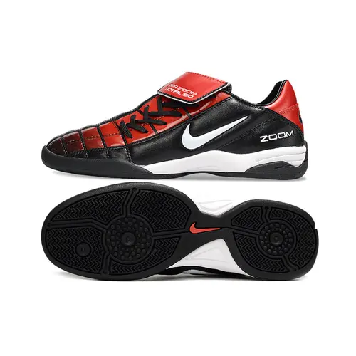 Chuteira Futsal Nike Total 90 IC Preto e Vermelho