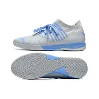 Chuteira Futsal Puma Future Z | Prata Azul Leve - imagem 4