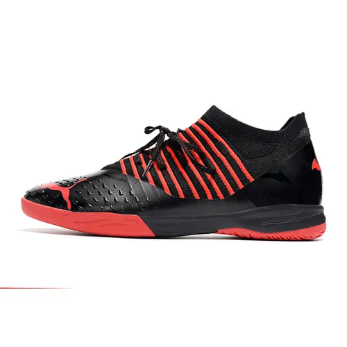 Chuteira Futsal Puma Future Z 1.3 IC Preta e Vermelha 