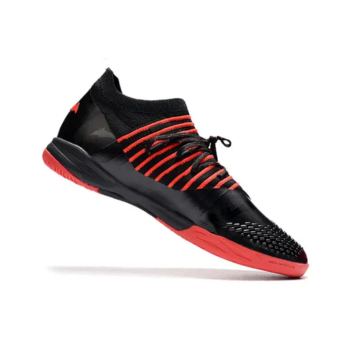 Chuteira Futsal Puma Future Z 1.3 IC Preta e Vermelha 