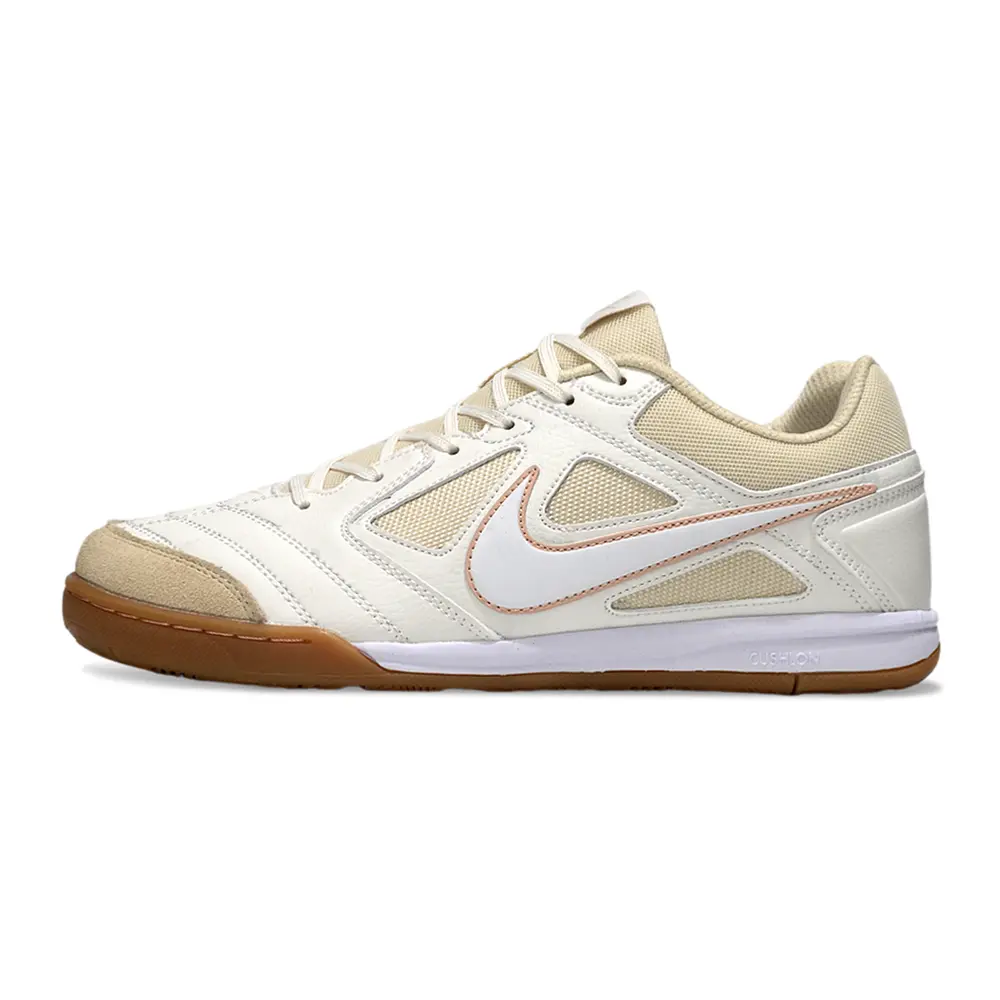 Chuteira Futsal Supreme Nike SB Bege | Design Exclusivo