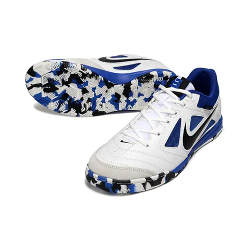 Chuteira Futsal Supreme X Nike SB Gato IC Branca, Azul e Preto