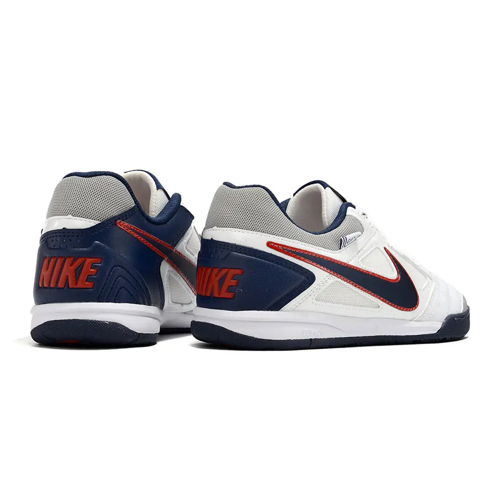 Chuteira Futsal Supreme Nike | IC Branca Cinza Azul - Farda
