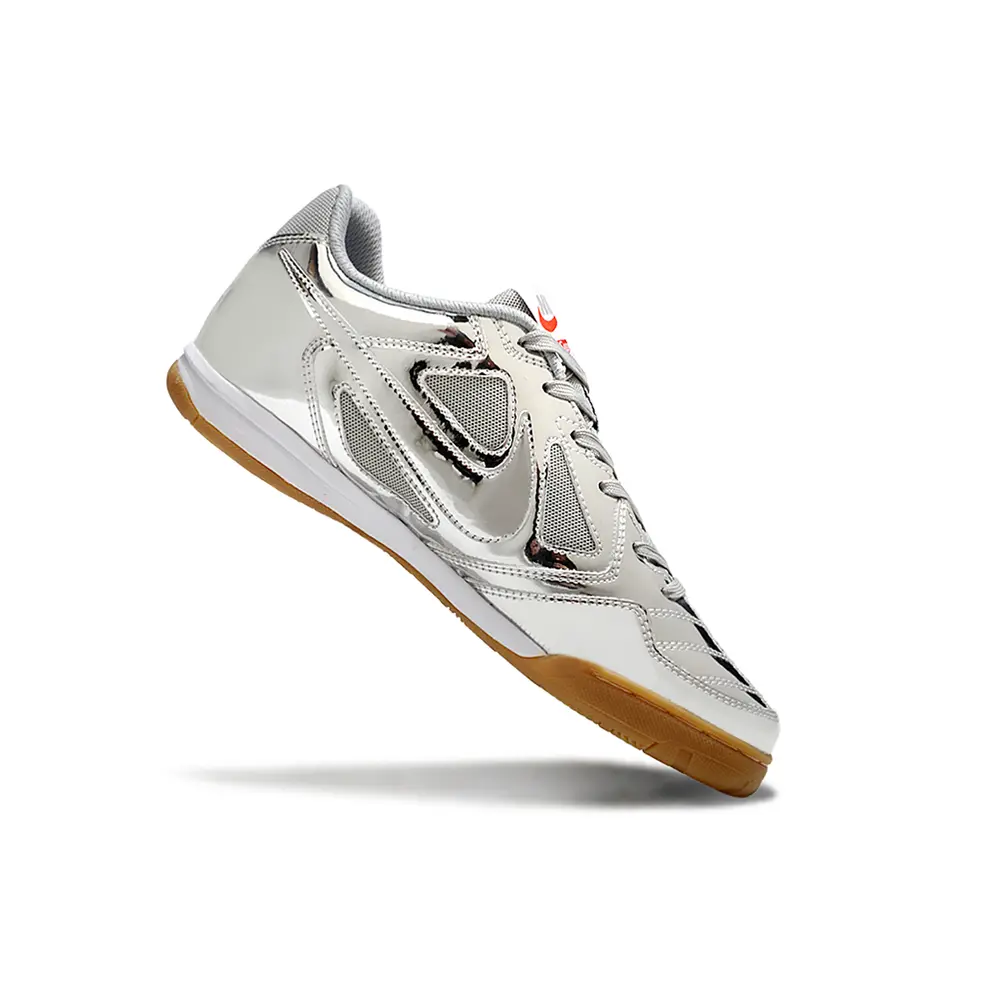Chuteira Futsal Nike | Supreme SB Gato Prata