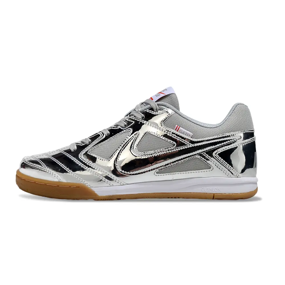 Chuteira Futsal Nike | Supreme SB Gato Prata