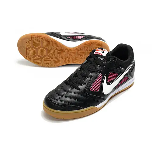 Chuteira Futsal Supreme X Nike SB Gato IC Preta, Branca e Rosa