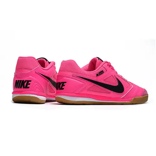 Chuteira Futsal Supreme x Nike SB Gato IC Rosa e Preto