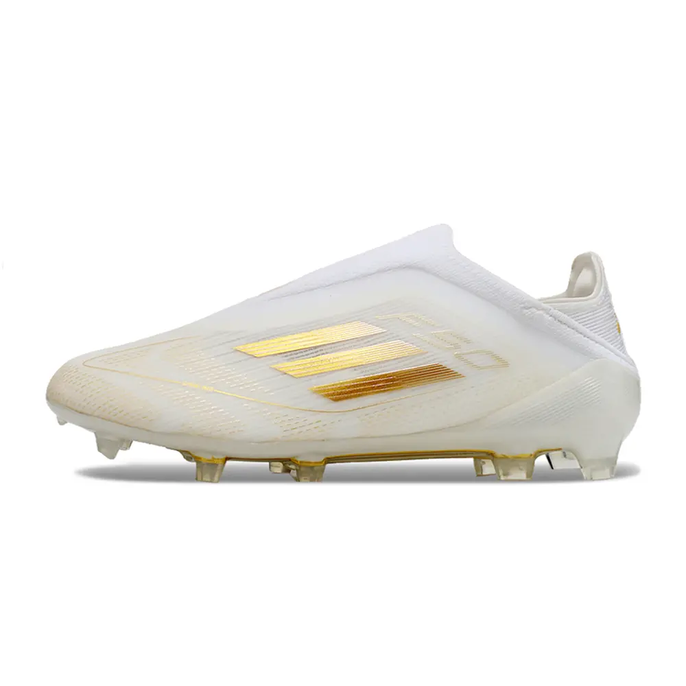 Chuteira Infantil Campo Adidas F50 Branca Dourada | Conforto e estilo